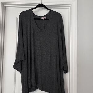 Laurie Felt Dark Gray V-Neck Tunic